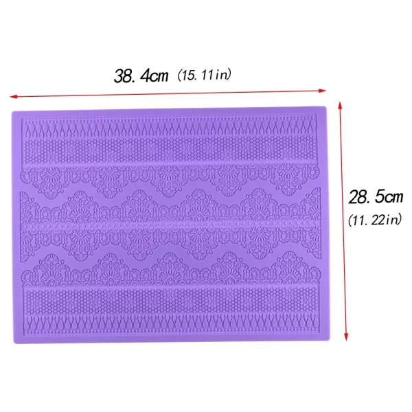 Molde de Silicone para renda de açúcar e chocolate - Image 2